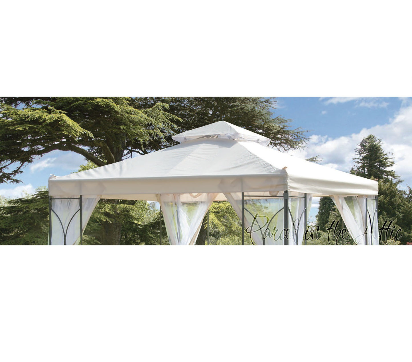 Cream Replacement Canopy for Contemporary Garden Gazebo