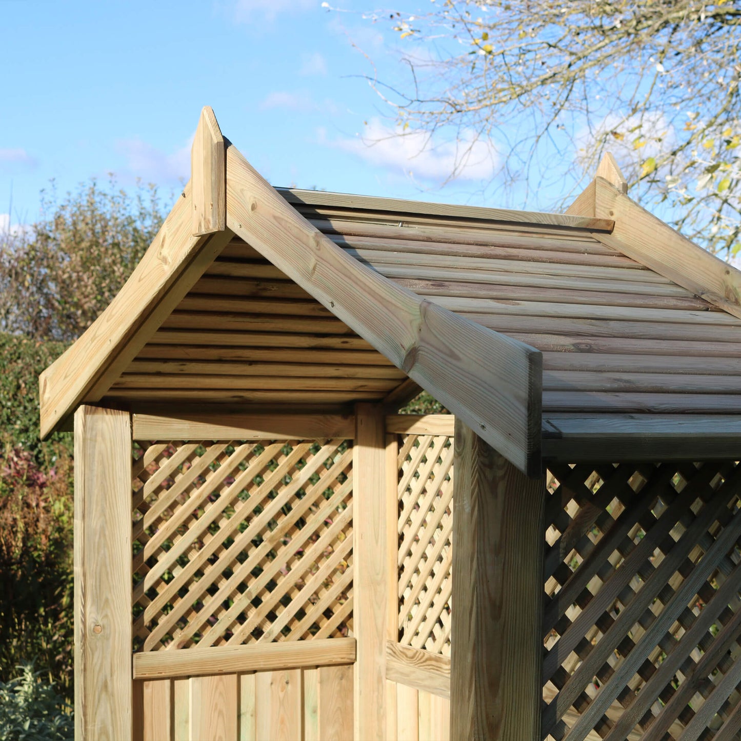 Barcelona Garden Arbour with Storage Box and Trellis
