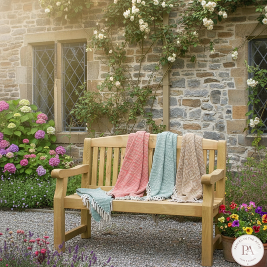 Pivoine Cotton Throw