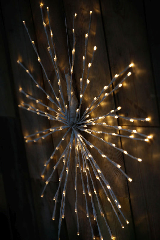 Polestar Christmas Flashing Star with 280 Warm White Led Light - 100cm