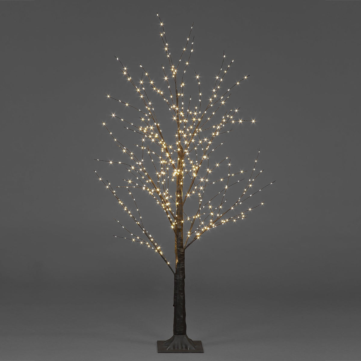Christmas 1.2m/4ft Black Micro Dot Twig Tree with 500 warm white static leds