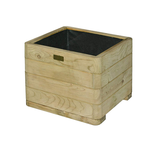 Square Contemporary Wooden Garden Planter for Vegetables & Flowers