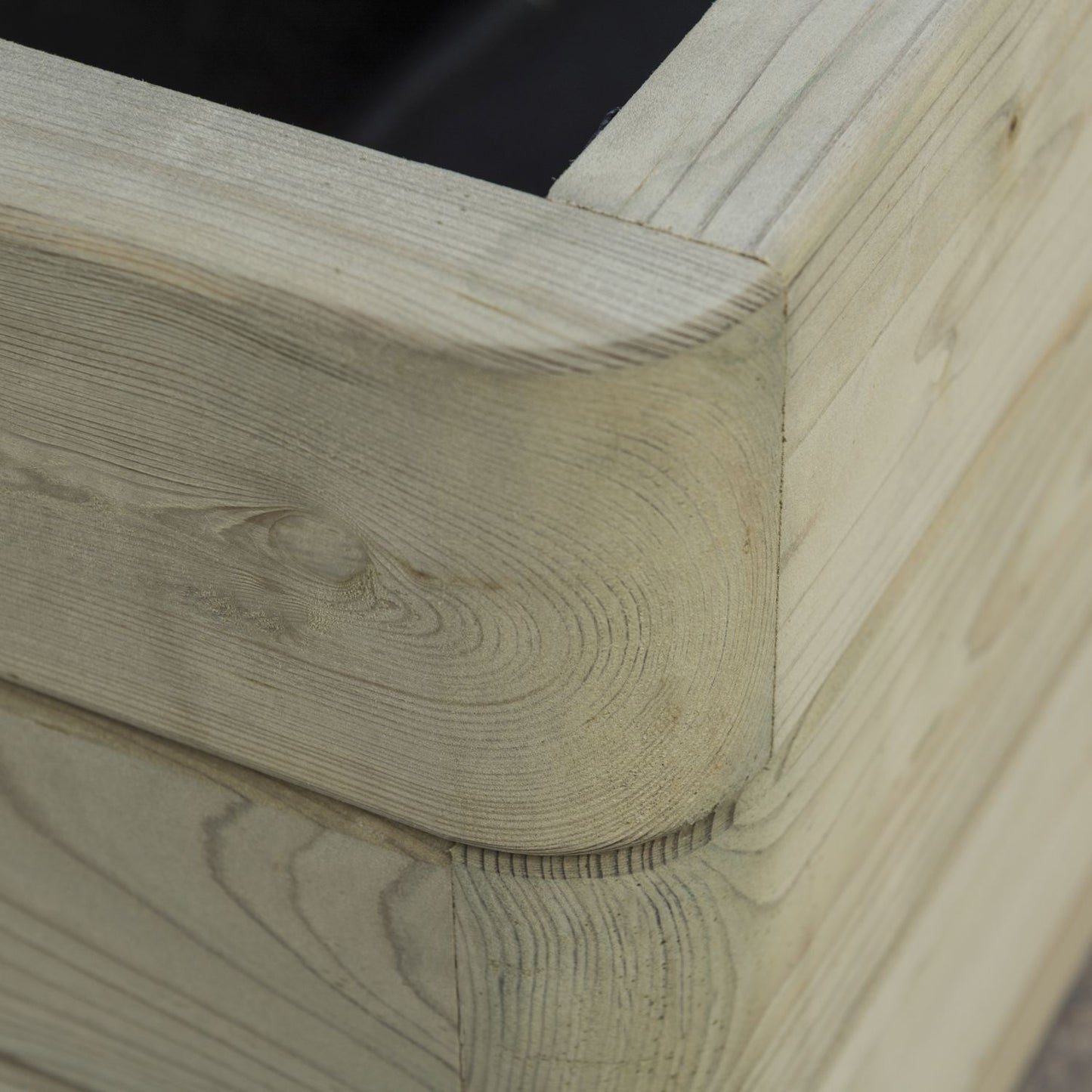 Square Contemporary Wooden Garden Planter for Vegetables & Flowers