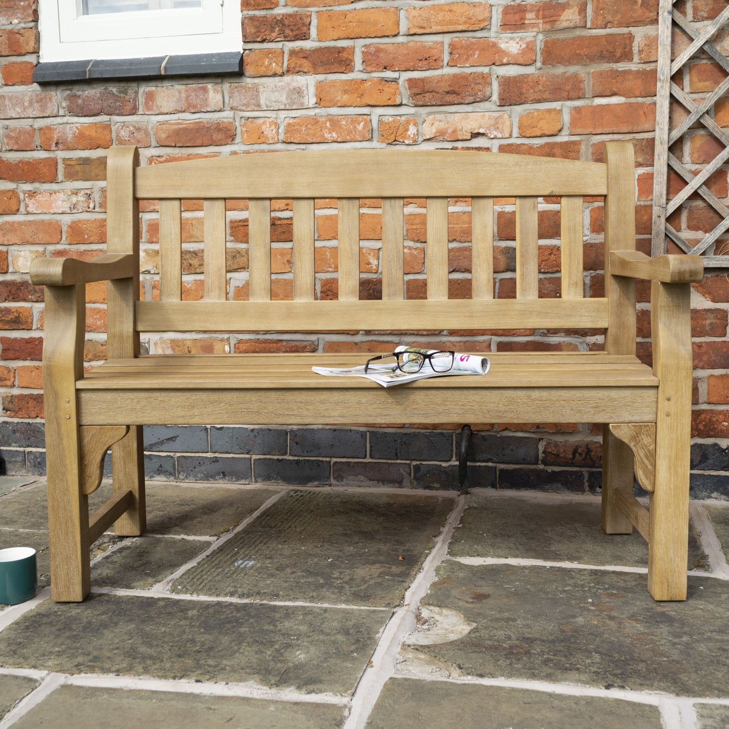 Hardwood 2 Seater 4ft Garden Bench