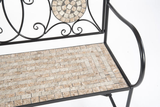 Milan 2 Seater Mosaic Garden Bench