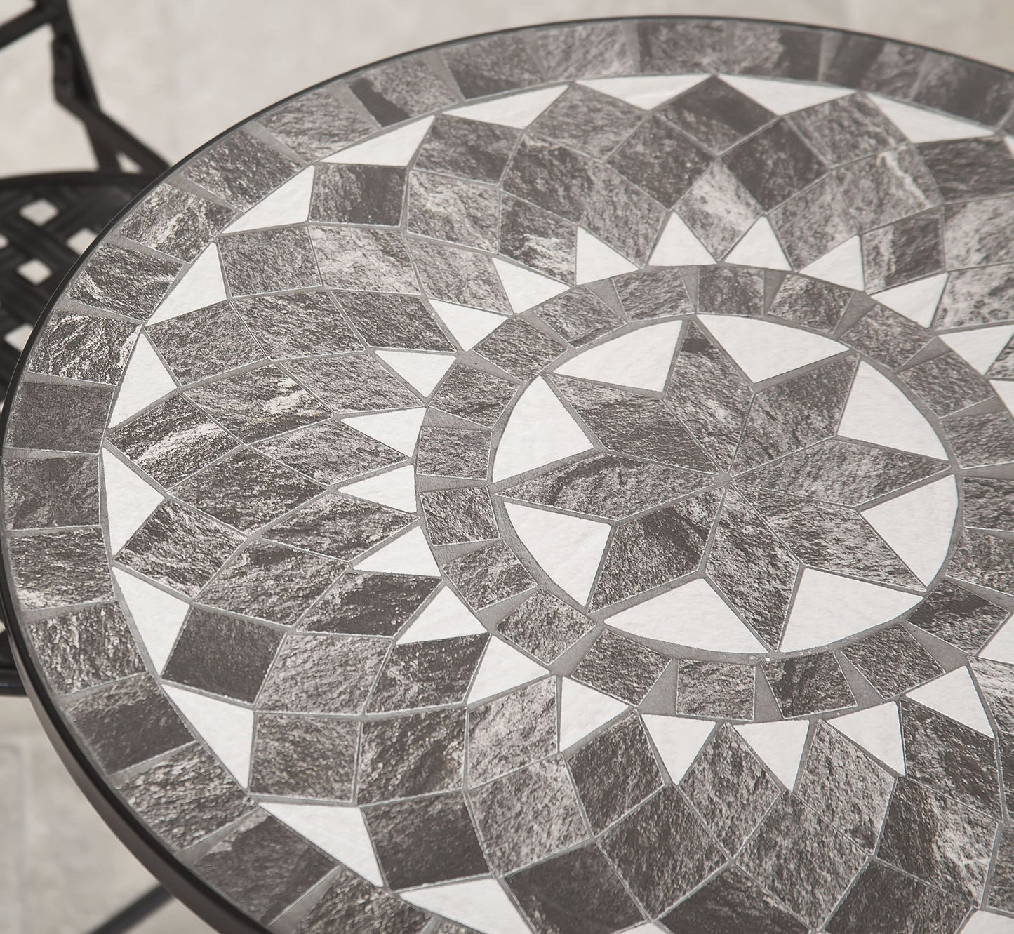 Black Star 4 Seat Mosaic Bistro Set
