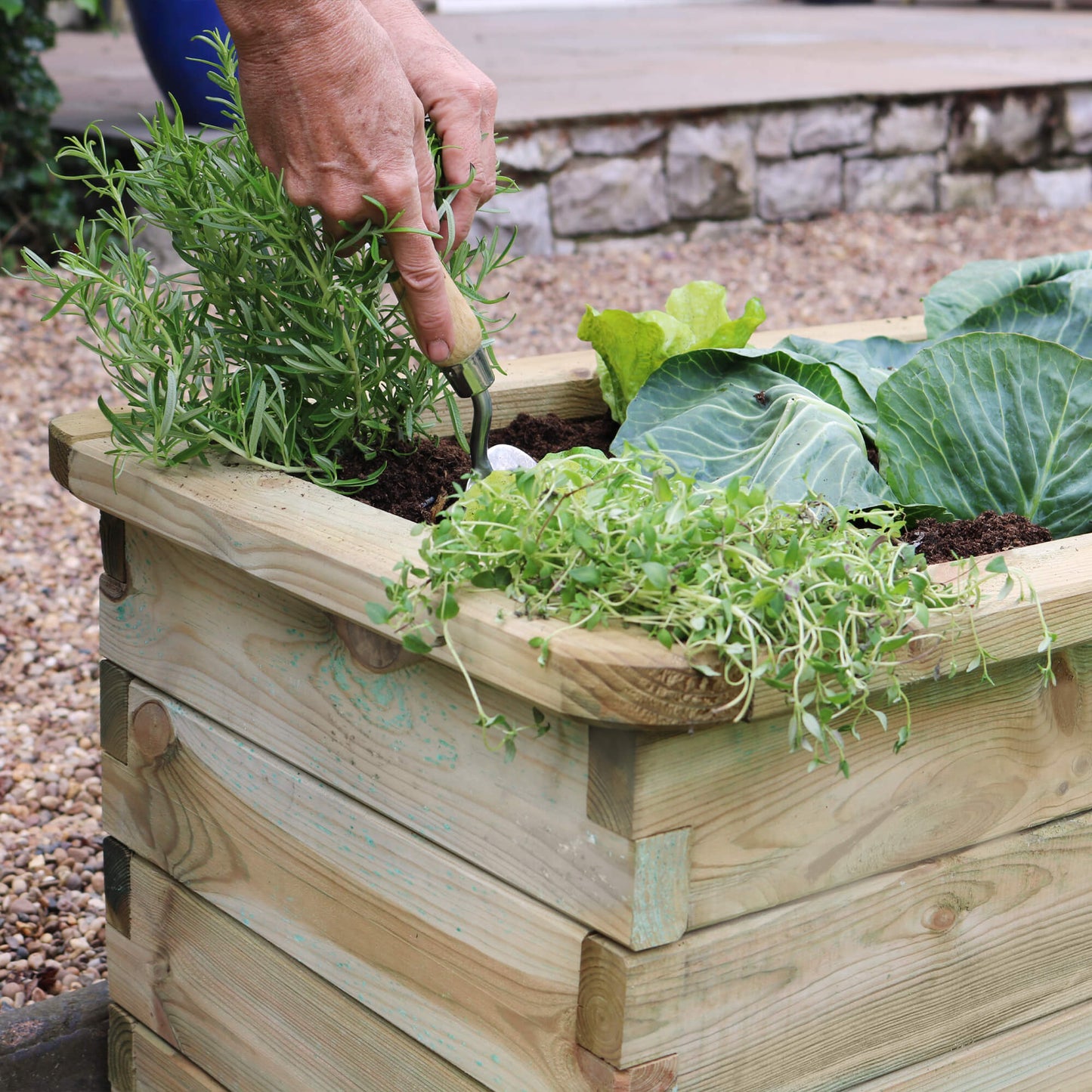 Sleeper Raised Bed 180x45x45cm for Flowers and Vegetables