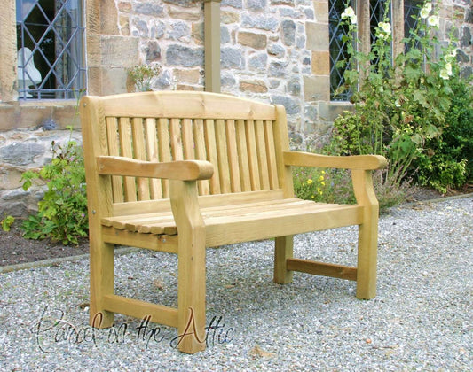 Elda Heavy Duty 3 seat Solid Wood 5ft Garden Bench