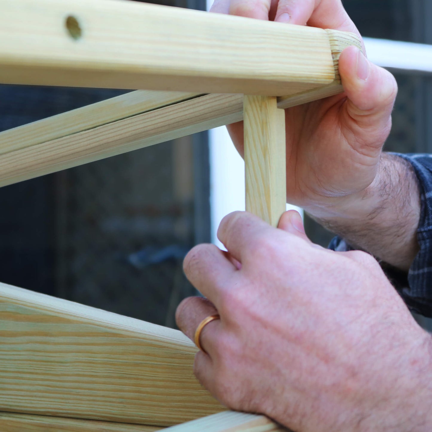 Wooden Compact Lean to Wall Garden Greenhouse