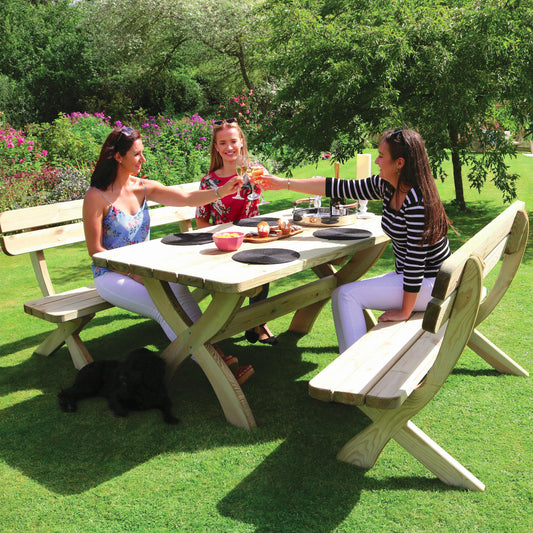 Laguna 6 Seat Garden Wooden Dining Set