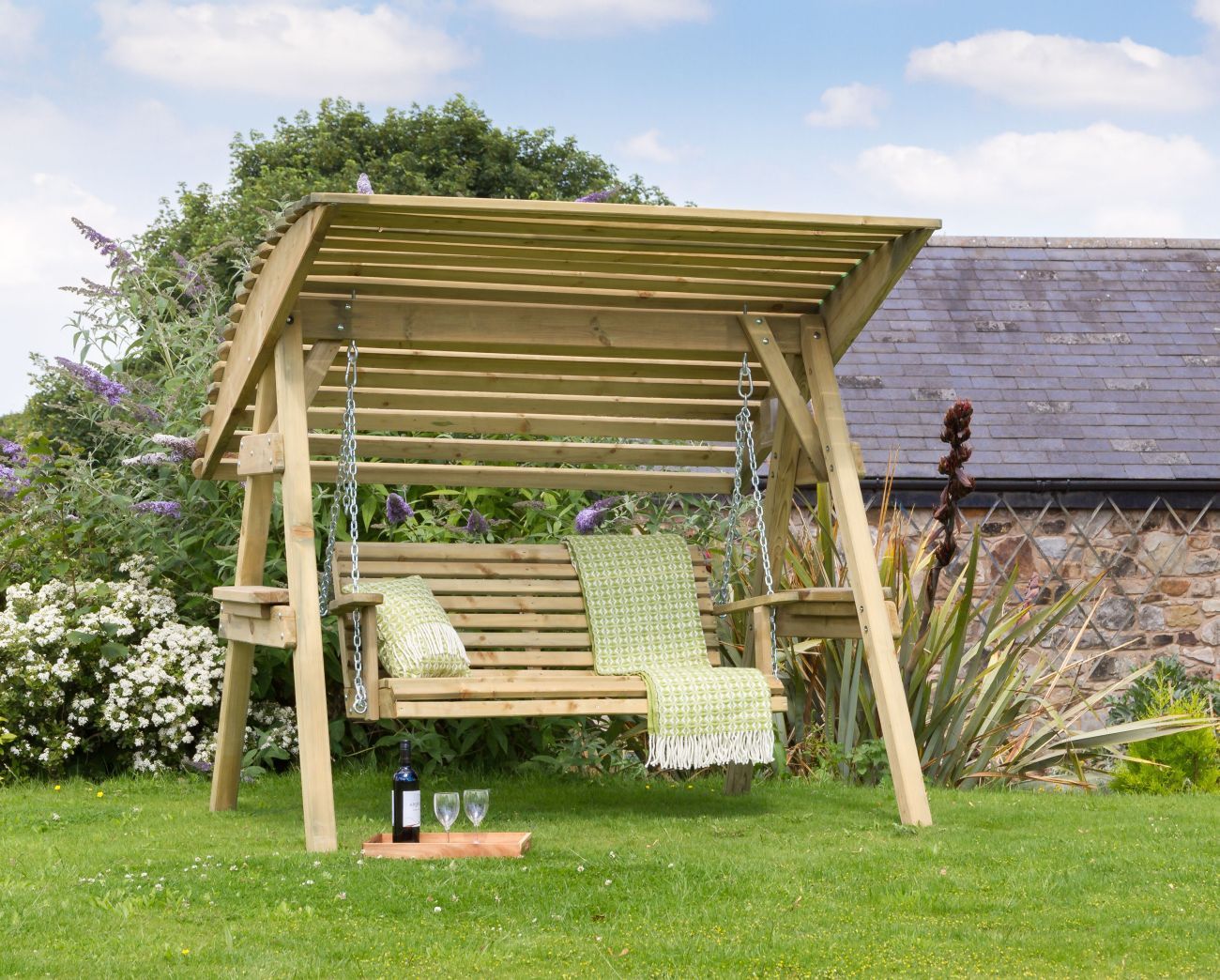 All Weather Cover for 2 Seater Wooden Garden Swing