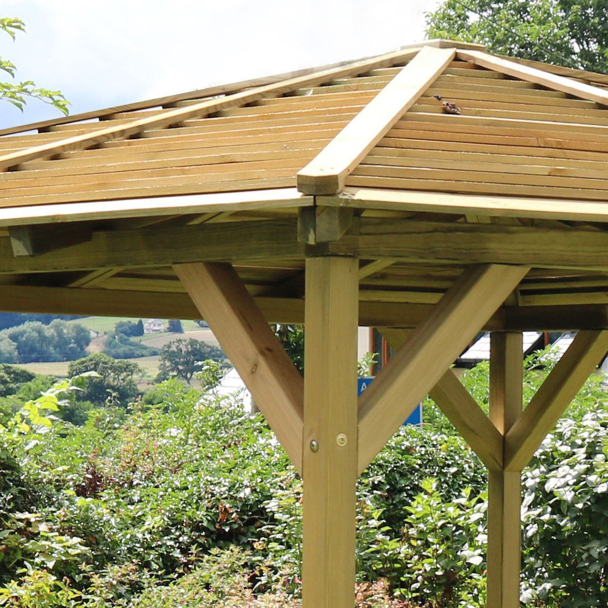 Benidorm 2.8mx2.8m Wooden Garden Pavilion