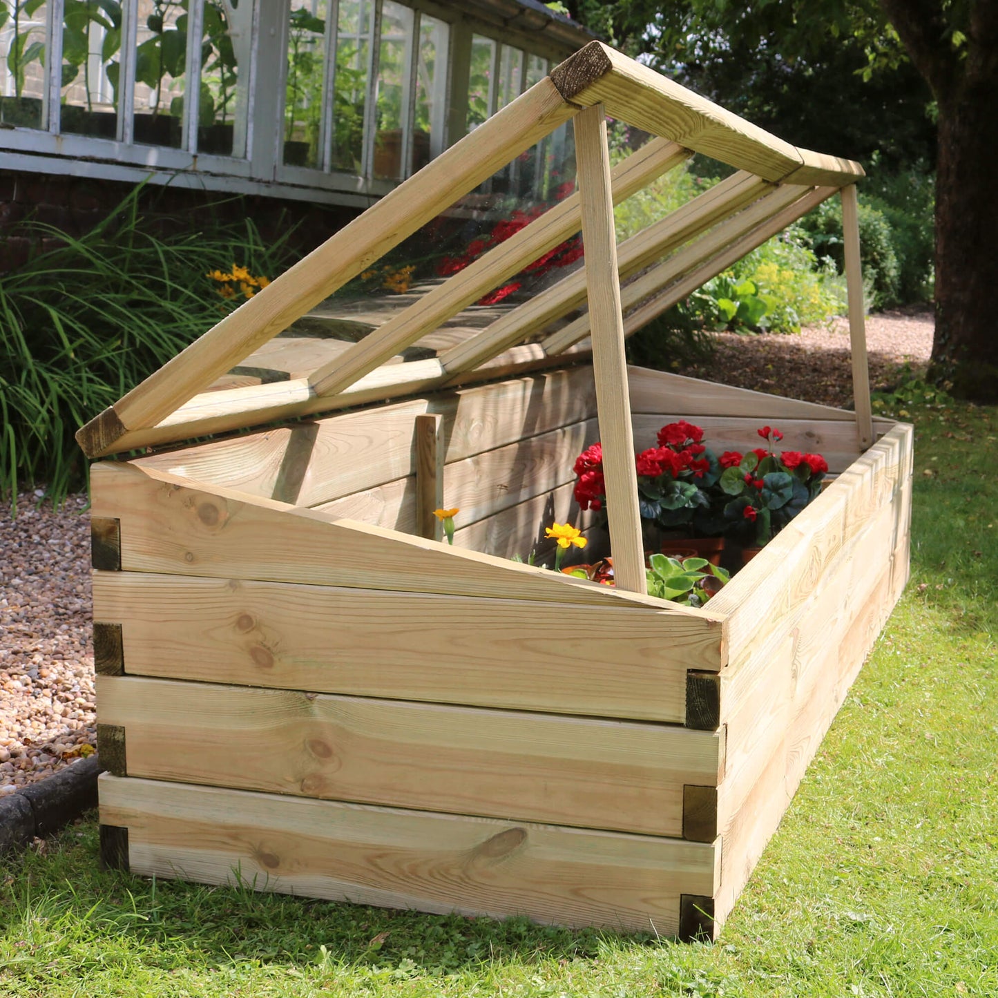 Large Wooden Sleeper Cold Frame