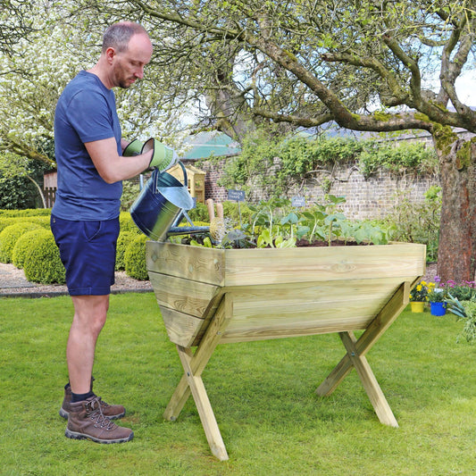 Wooden Vegetable Planter Trough 100cm