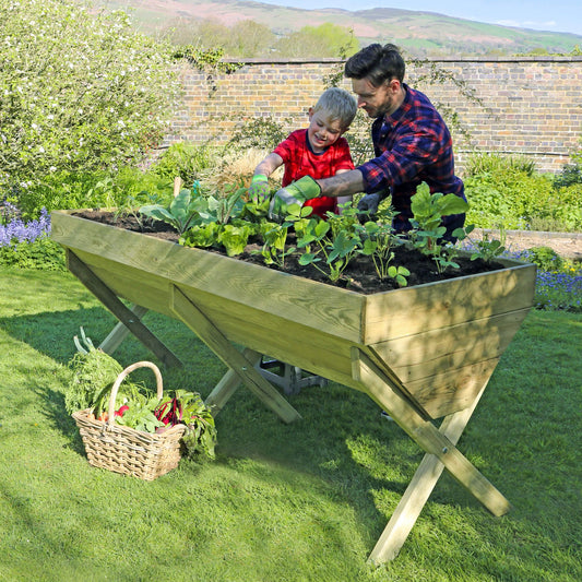 Wooden Vegetable Planter Trough 200cm