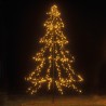 3m Easy Set Up Pre Lit Outdoor Tree 600 Warm White LED's Twinkle Multi Function