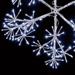 Starburst Flashing Snowflake with 300 Cool White Led Light