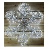 Christmas Starburst Flashing 90cm Snowflake with 660 Cool White Led Light - Indoor or outdoor use