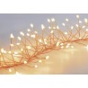 430 Warm White Garland Cluster Micro ultra bright Outdoor LED Lights - Rose Gold pin wire String