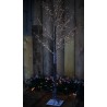 Pre-Lit Christmas Brown Birch Tree 150cm height with 400 Warm White Micro Led