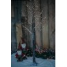 Pre-Lit Christmas Brown Birch Tree 150cm height with 400 Warm White Micro Dot Led