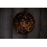 Christmas Pre-lit Smokey Coloured Bauble with Copper Wire 140 Warm White micro Led - 30cm