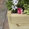 Large Contemporary Solid Wood Garden Planter Raised Bed for Vegetable & Flower