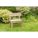 Leida Solidwood Garden Set (Table, 2 Benches & 2 chairs)