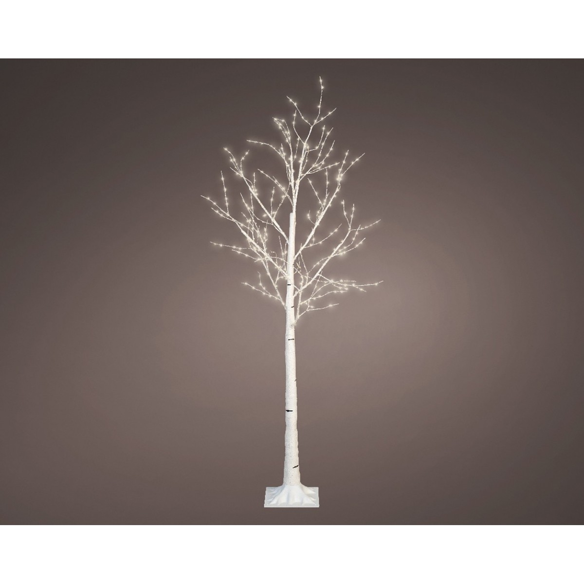 Pre-Lit Christmas White Birch Tree 150cm height with 400 Warm White Micro Led