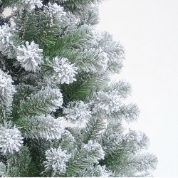 Colorado Slim Spruce Snowy Green Artificial Christmas Tree - 240cm / 8ft