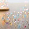 Christmas 200 Bright Rainbow LED Outdoor Fairy String Twinkle Pin Wire Lights Battery powered - Timer & multi function