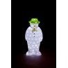 Christmas Pre-lit Acrylic The Snowman (and Snowdog) with 100 Ice White LED Outdoor use