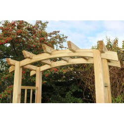 Reus Curved Top Garden Arch with Trellis