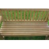 Elda Heavy Duty 2 seat Solid Wood 4ft Garden Bench with Weatherproof Grey pad