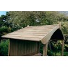 Pamplona Garden Arbour Mini Gazebo with Seat in Pressure Treated Wood - 10 year warranty against rot