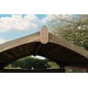 Pamplona Garden Arbour Mini Gazebo with Seat in Pressure Treated Wood - 10 year warranty against rot