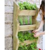 Tall Vertical Planter Stand for Herbs, Flowers, Plants and Vegetables - Solid Pressure Treated Wood