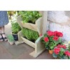 Tall Vertical Planter Stand for Herbs, Flowers, Plants and Vegetables - Solid Pressure Treated Wood