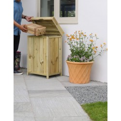 Outside Large Tall Parcel Store Safe Box  for Internet Deliveries in Pressure Treated Wood - 10 year warranty against rot