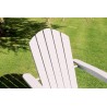 Murcia Folding Adirondack Chair Solid Wood Garden Outdoor Furniture - Painted in Light Grey - 10 Year warranty against rot