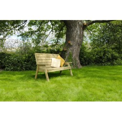 Malaga Solid Wood Outdoor Garden Furniture 3 Seater Bench - 10 Year warranty against rot