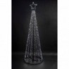 Easy Set Up 1.8m/6ft Pre Lit Christmas Outdoor Maypole Pyramid Tree with 560 Cool White Chaser LEDs