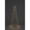 Easy Set Up 1.8m/6ft Pre Lit Christmas Outdoor Maypole Pyramid Tree with 560 Warm White Chaser LEDs