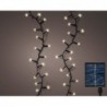 Christmas SOLAR power Compact String Lights with 500 Warm White leds & 11m long - with Timer and Multi Function