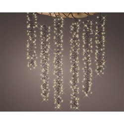 Christmas Tree Cascading Snowfall Light Cluster Effect with 480 Warm White LEDs timer and multi-function