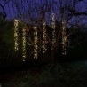 Christmas Tree Cascading Twinkle Light Cluster Effect with 480 Warm White LEDs timer and multi-function