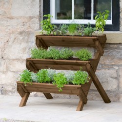 Stepped Planter Stand for Herbs, Flowers, Plants and Vegetables
