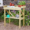 Wooden Potting Table & Work Bench with Storage