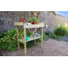 Wooden Potting Table & Work Bench with Storage