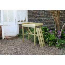 Wooden Potting Table & Work Bench with Storage